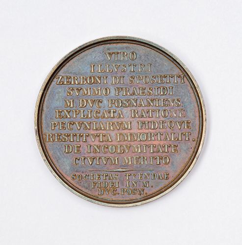 Medal - Zerboni di Sposetti – prezes Rejencji Pruskiej w Wielkim Księstwie Poznańskim